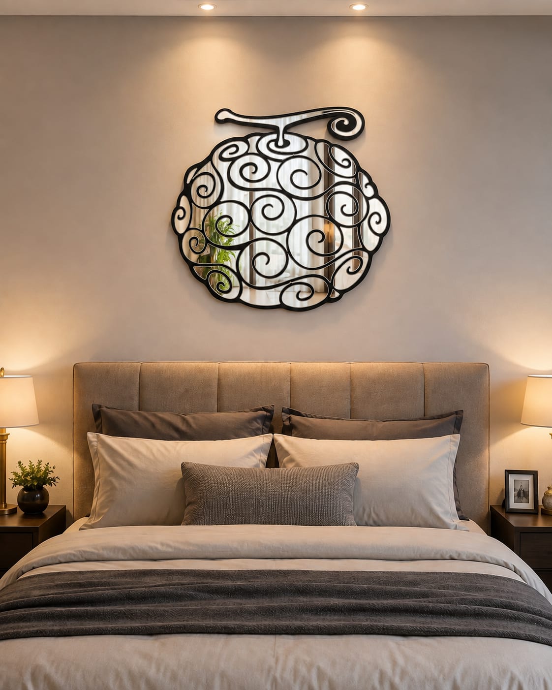 WoodVeda Anime Swirl Mirror