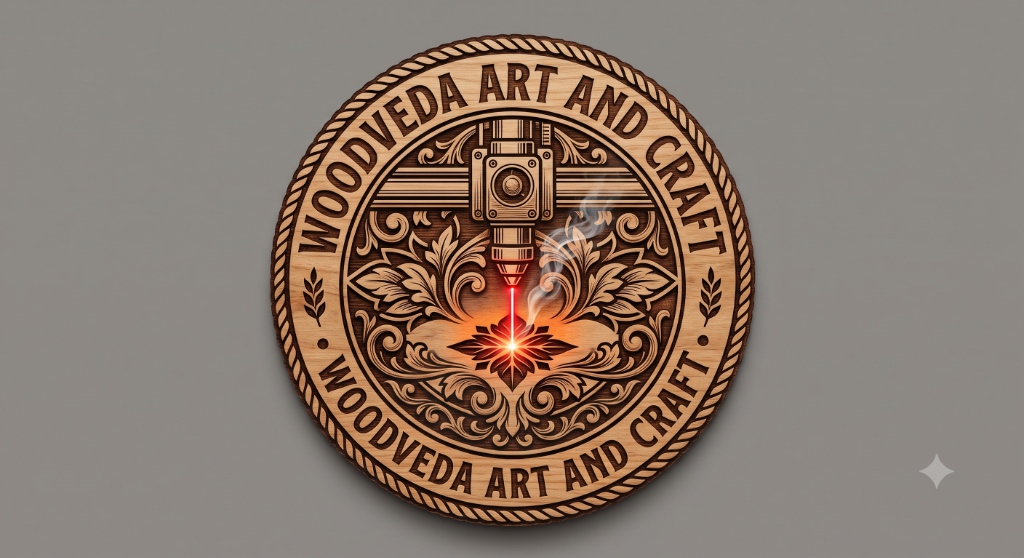 WoodVeda Art and Craft Logo